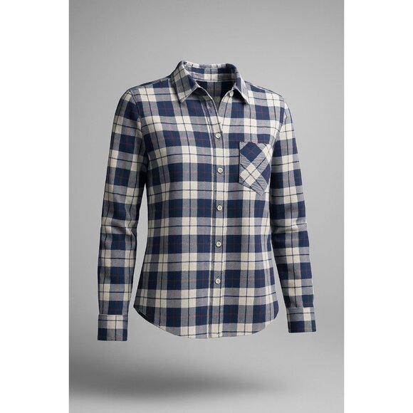 UNTUCKit Sorbo Shirt Women's 6 Cotton Button Up Blue White Red Plaid Regular Fit - Picture 16 of 16